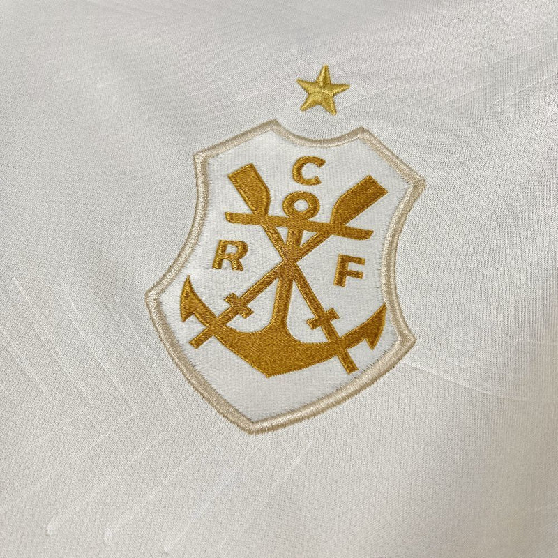 Camisola do Flamengo 25/26 - Branco e Dourado