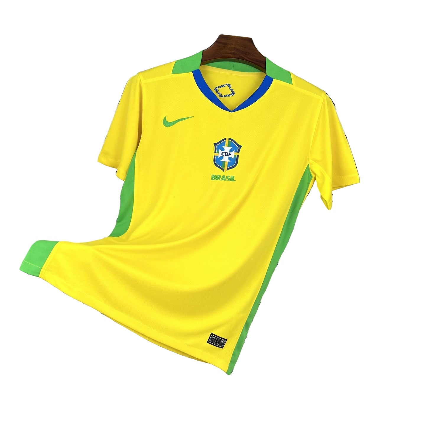 Camisola do Brasil Amarela e Azul - 25-26