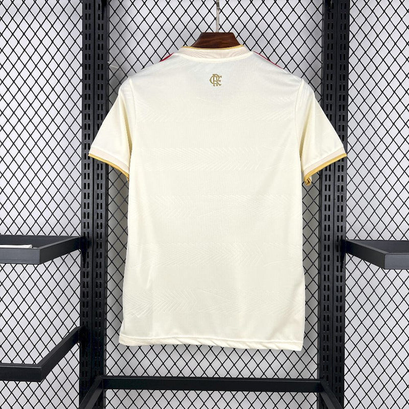 Camisola do Flamengo 25/26 - Branco e Dourado
